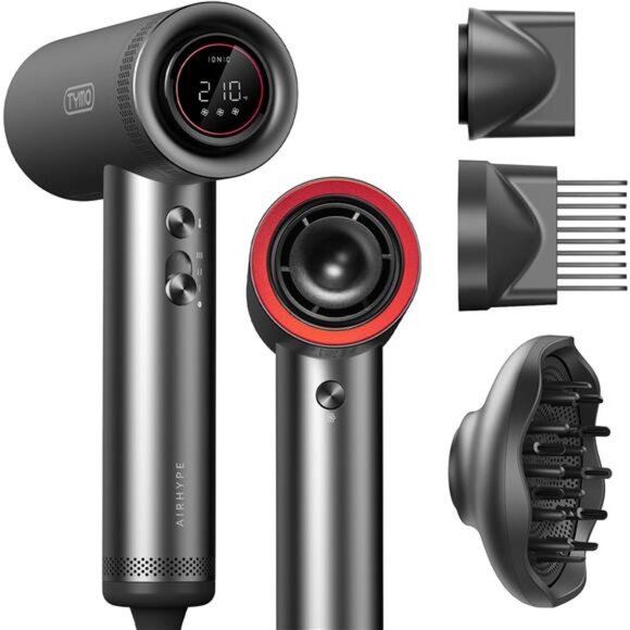 TYMO Hair Dryer with Diffuser for Women - 1500W Professional High Speed Blow - Picture 1 of 7